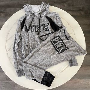 PINK Victoria's Secret Hoodie Jogger Set